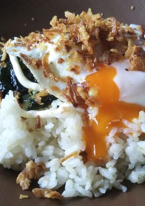 超ズボラ飯☆海苔マヨ目玉焼き丼-レシピのメイン写真