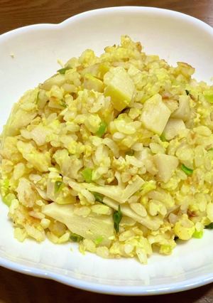筍と紫蘇の実漬けの炒飯-レシピのメイン写真