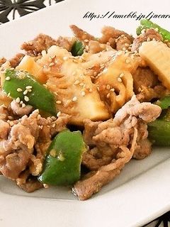 たけのこと豚肉のオイスター味噌炒め-レシピのメイン写真