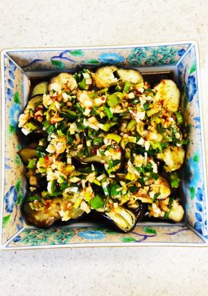 揚げなすの豆板醤漬け♪レンジで簡単♪-レシピのメイン写真