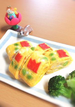 卵焼きにチューリップ咲かせましょ♪-レシピのメイン写真