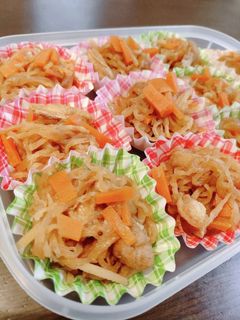 切り干し大根の煮物☆お弁当の冷凍食品に!-レシピのメイン写真