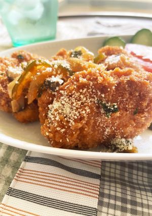 鶏むね肉のナポリタン味☆-レシピのメイン写真