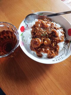 ☆ウチのカレーは、ひき肉エビカレー☆-レシピのメイン写真