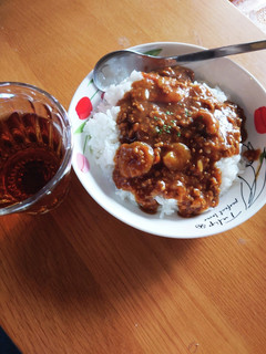 ☆ウチのカレーは、ひき肉エビカレー☆-レシピのメイン写真