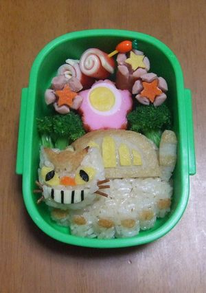 キャラ弁　「となりのトトロ」　ねこバス　-レシピのメイン写真