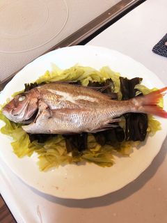 鯛の酒蒸し-レシピのメイン写真