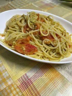 バジルトマトパスタ-レシピのメイン写真