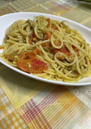 バジルトマトパスタ-レシピのメイン写真