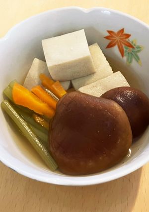 薄味のフキ入り高野豆腐の田舎煮-レシピのメイン写真