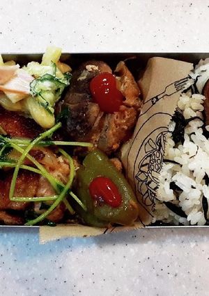 高校生弁当覚え書き18ひじきご飯弁当-レシピのメイン写真