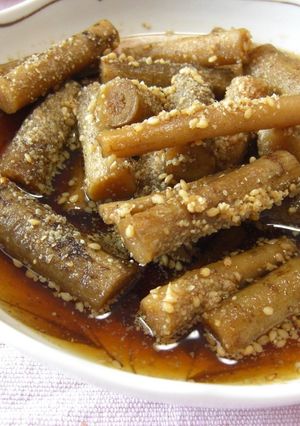 圧力鍋で簡単！ごぼうのさっぱり煮-レシピのメイン写真