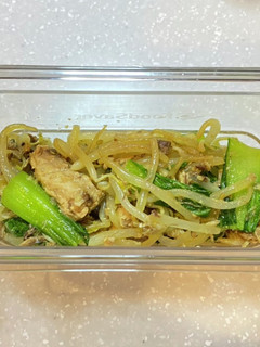 簡単!青梗菜とサバ缶の味噌煮風!-レシピのメイン写真