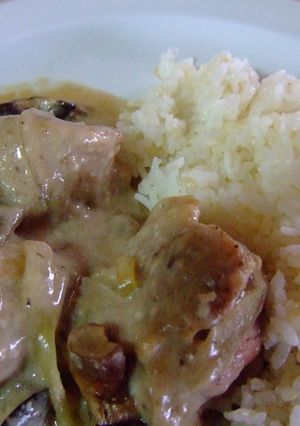 豚ヒレ肉ときのこの白ワインクリームソース-レシピのメイン写真