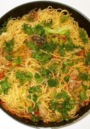 さば缶トマト缶パスタ♪簡単漢方薬薬膳-レシピのメイン写真
