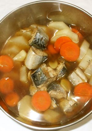 さば缶と大根の煮物♪簡単肺気補う漢方薬膳-レシピのメイン写真