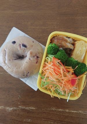 JK★ブルーベリーベーグル&サラダ弁当♪-レシピのメイン写真