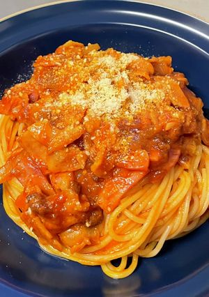 レトルトアレンジ！本格ミートソースパスタ-レシピのメイン写真