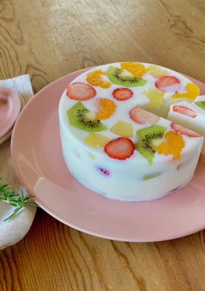 牛乳かんケーキ-レシピのメイン写真