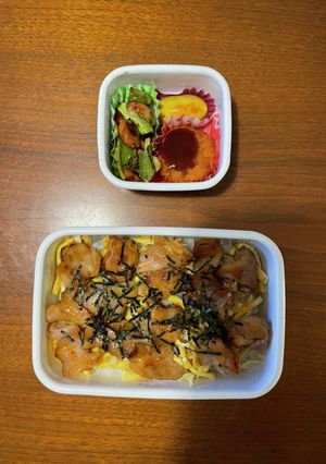 中学生野球弁当45｜焼き鳥丼-レシピのメイン写真