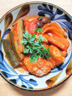 鶏もも肉とズッキーニのトマト煮-レシピのメイン写真