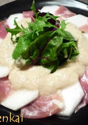 かぶと生ハムのサラダ☆玉葱ドレッシング-レシピのメイン写真
