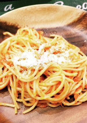 ツナとトマトソースのスパゲッティ-レシピのメイン写真