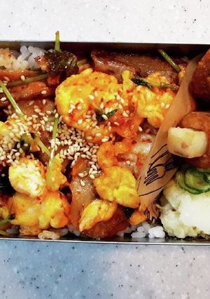 高校生弁当覚え書き17豚キムチ弁当-レシピのメイン写真