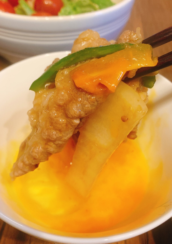野菜たっぷり！すき焼き風牛焼肉-レシピのメイン写真