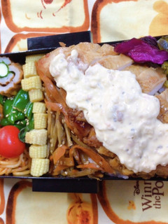 時短お弁当盛り付け記録 チキン南蛮-レシピのメイン写真