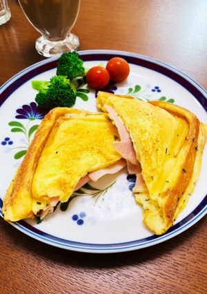 フレンチトーストのホットサンド-レシピのメイン写真