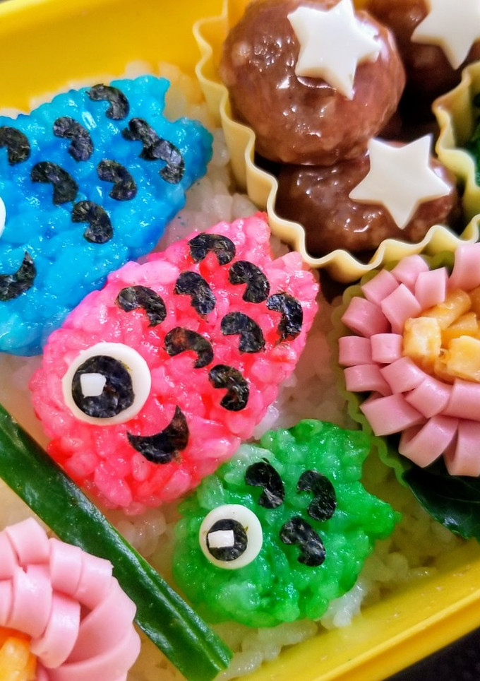こどもの日のお弁当♪こいのぼりキャラ弁♪-レシピのメイン写真