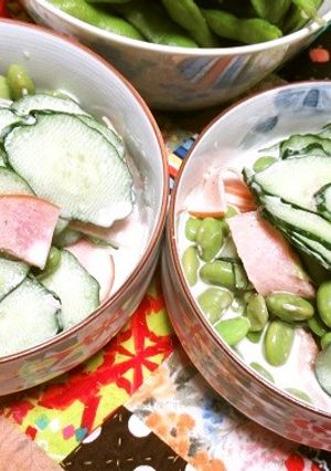 冷凍枝豆ときゅうりのお財布おたすけサラダ-レシピのメイン写真