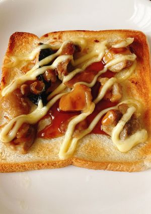 海苔巻きチキンのアレンジトースト-レシピのメイン写真