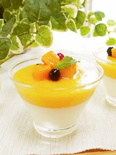 低糖質*ヨーグルトマンゴープリン-レシピのメイン写真