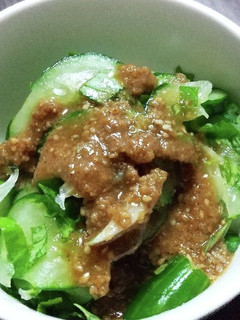 セロリの葉のサラダ&胡麻ドレッシング-レシピのメイン写真