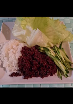 食欲増進♪甜麺醤と豆板醤の甘辛中華そぼろ-レシピのメイン写真