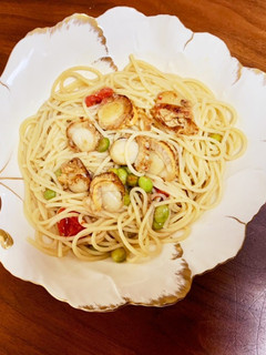 簡単アヒージョアレンジパスタ-レシピのメイン写真