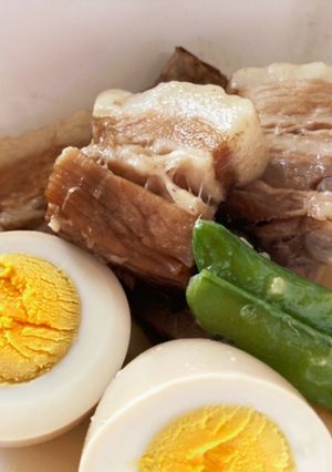 圧力鍋で簡単　豚の角煮(総塩分7.0g)-レシピのメイン写真