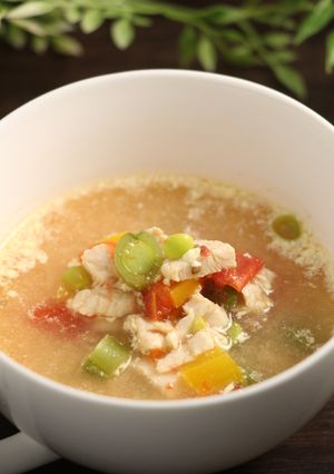 レンジで簡単！高タンパクスープ-レシピのメイン写真