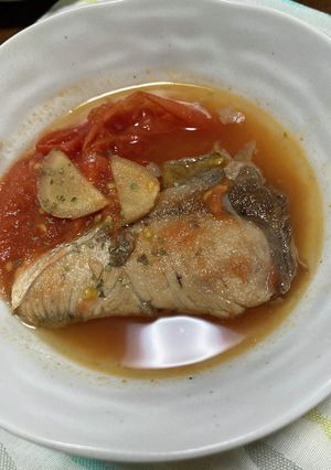 超時短&簡単⭐︎冷凍ぶりでもOKトマト煮-レシピのメイン写真