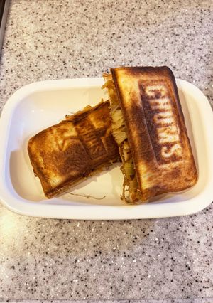 焼きそばホットサンド-レシピのメイン写真
