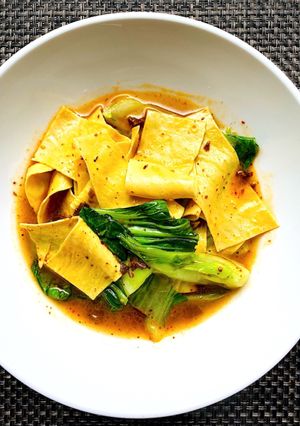 乾燥豆腐と青梗菜の椎茸醬炒め-レシピのメイン写真