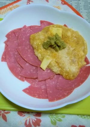 ビアソーセージの山かけのタパス-レシピのメイン写真