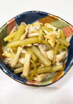 ふきと豚バラの炒め煮-レシピのメイン写真