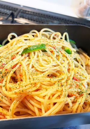 メスティンで水漬けナポリタンのキャンプ飯-レシピのメイン写真