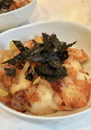 お餅入り☆豚キムチ-レシピのメイン写真