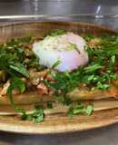板尾揚げ　シソ・キムチ・納豆温玉乗せ