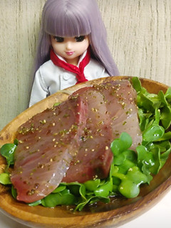 リカちゃん♡ハマチ貝割れオリーブマジソル-レシピのメイン写真