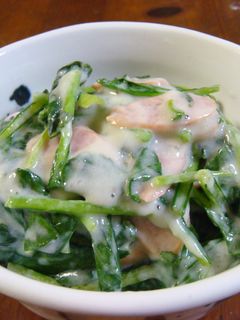 小松菜のミルク煮-レシピのメイン写真